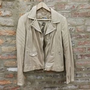 Danier Beige Leather Jacket